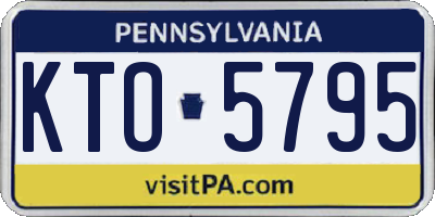 PA license plate KTO5795