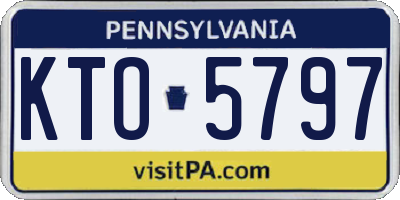 PA license plate KTO5797