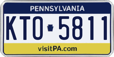 PA license plate KTO5811