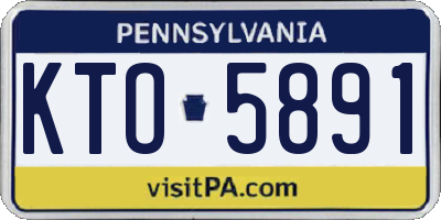PA license plate KTO5891