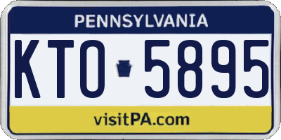 PA license plate KTO5895
