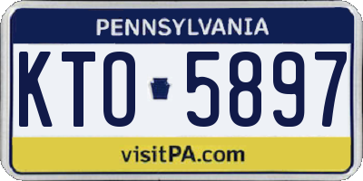PA license plate KTO5897