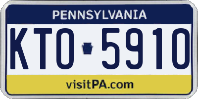 PA license plate KTO5910