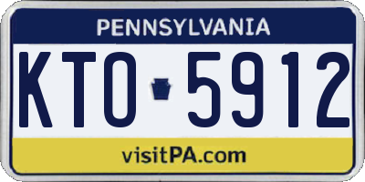PA license plate KTO5912