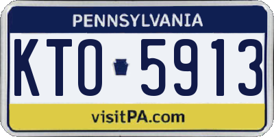PA license plate KTO5913