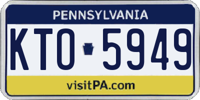 PA license plate KTO5949
