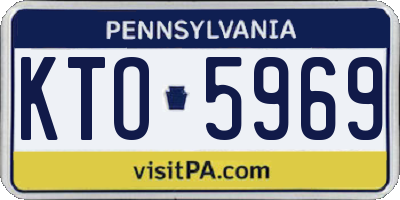 PA license plate KTO5969