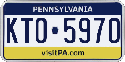 PA license plate KTO5970