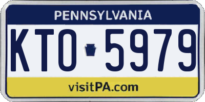 PA license plate KTO5979