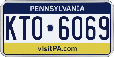 PA license plate KTO6069