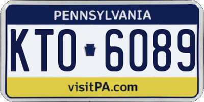 PA license plate KTO6089