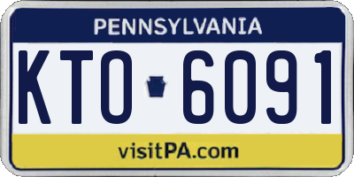 PA license plate KTO6091