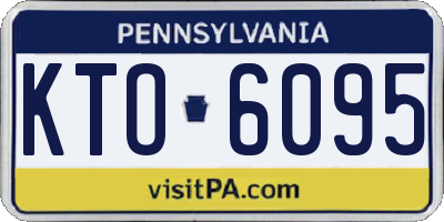 PA license plate KTO6095