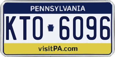 PA license plate KTO6096
