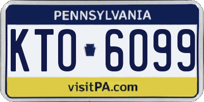PA license plate KTO6099