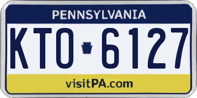 PA license plate KTO6127