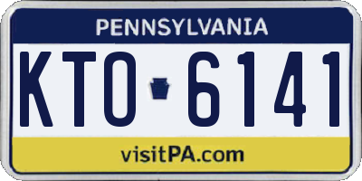 PA license plate KTO6141