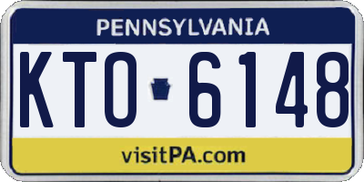 PA license plate KTO6148