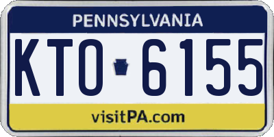 PA license plate KTO6155