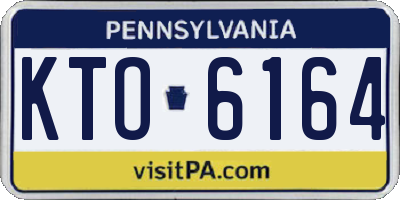 PA license plate KTO6164