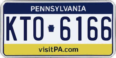PA license plate KTO6166
