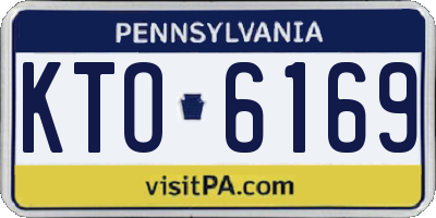 PA license plate KTO6169