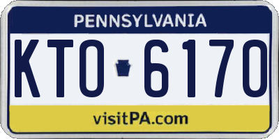 PA license plate KTO6170
