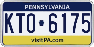 PA license plate KTO6175