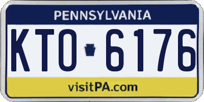 PA license plate KTO6176