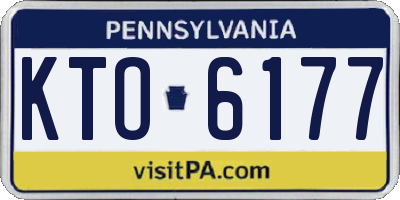 PA license plate KTO6177