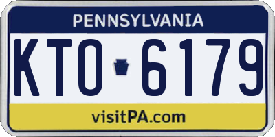 PA license plate KTO6179
