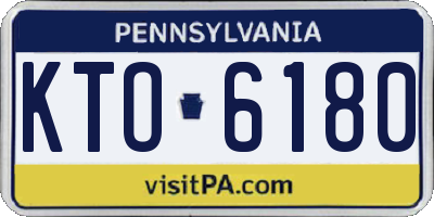 PA license plate KTO6180