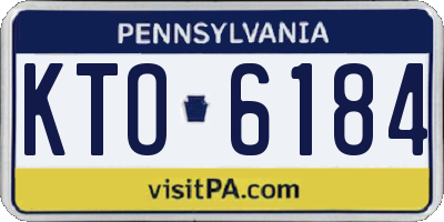PA license plate KTO6184