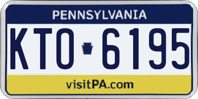 PA license plate KTO6195