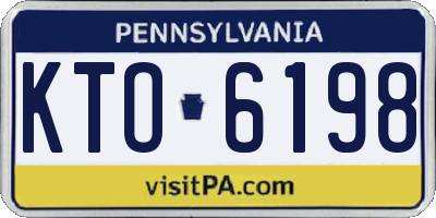 PA license plate KTO6198