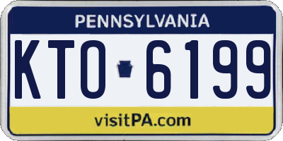 PA license plate KTO6199