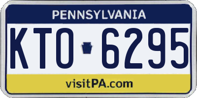 PA license plate KTO6295