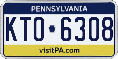 PA license plate KTO6308