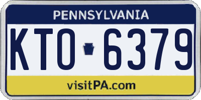 PA license plate KTO6379