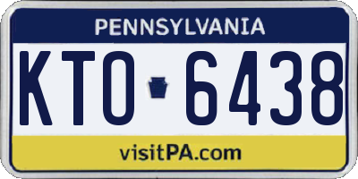PA license plate KTO6438