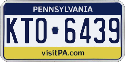 PA license plate KTO6439
