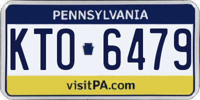 PA license plate KTO6479