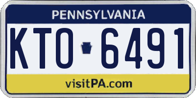 PA license plate KTO6491