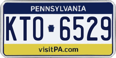 PA license plate KTO6529