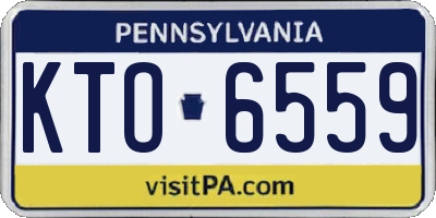 PA license plate KTO6559