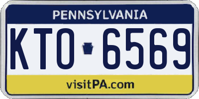 PA license plate KTO6569