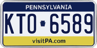PA license plate KTO6589