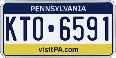 PA license plate KTO6591