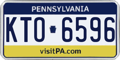 PA license plate KTO6596