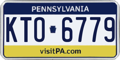 PA license plate KTO6779